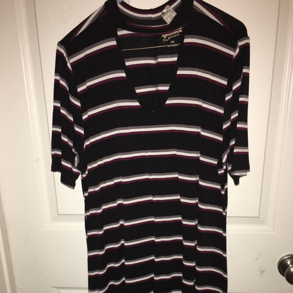 Choker Striped Dress